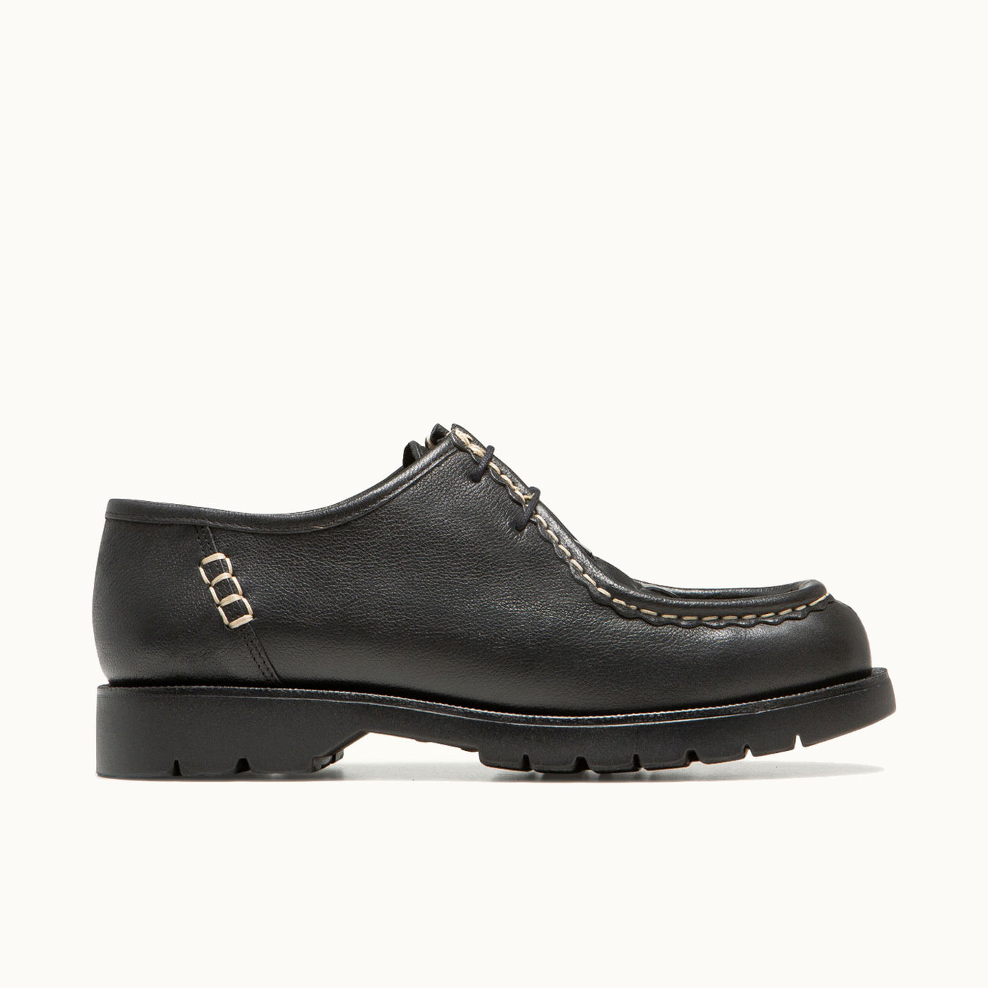 Sturdy Sole Derbies PADROR OAK Black | KLEMAN – Kleman