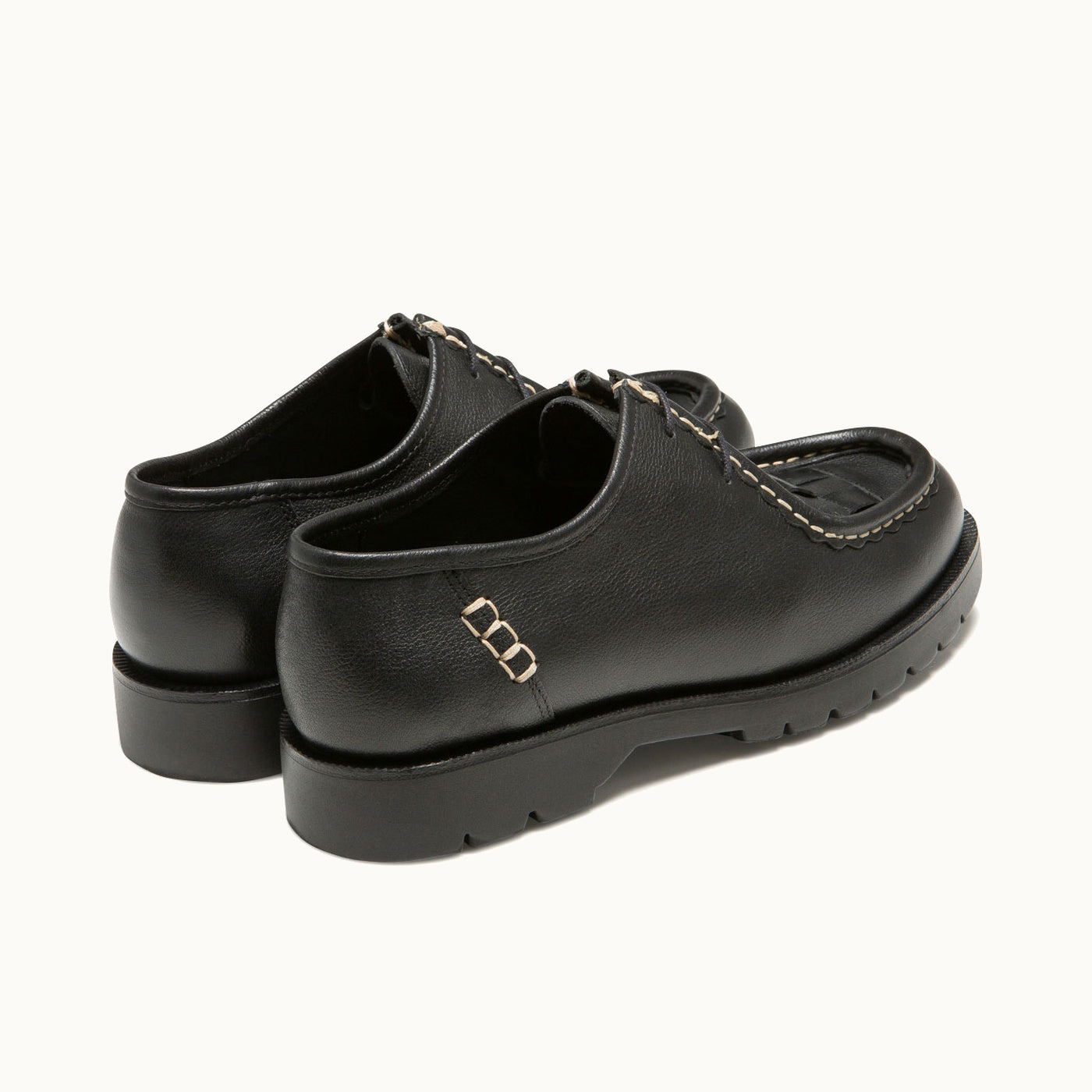 Sturdy Sole Derbies PADROR OAK Black | KLEMAN – Kleman