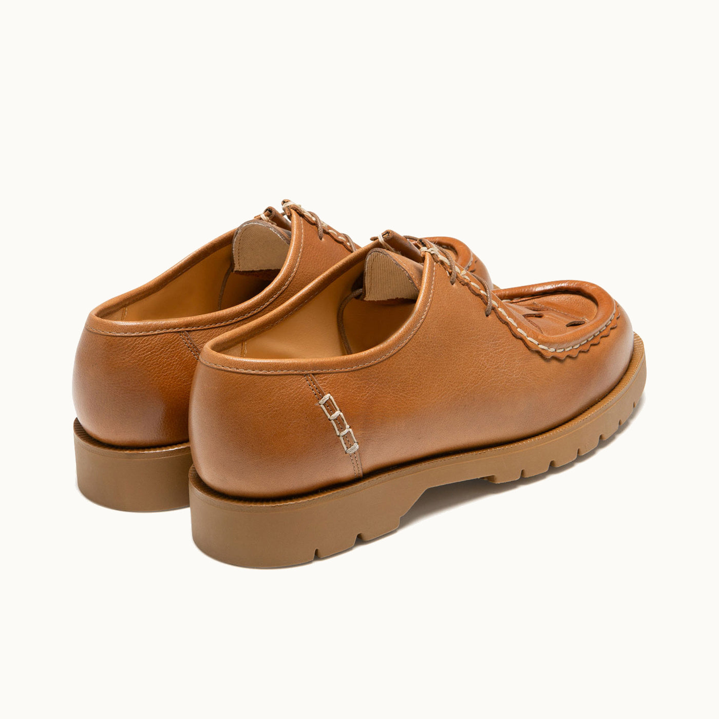 Sturdy Sole Derbies PADROR OAK Cognac | KLEMAN – Kleman