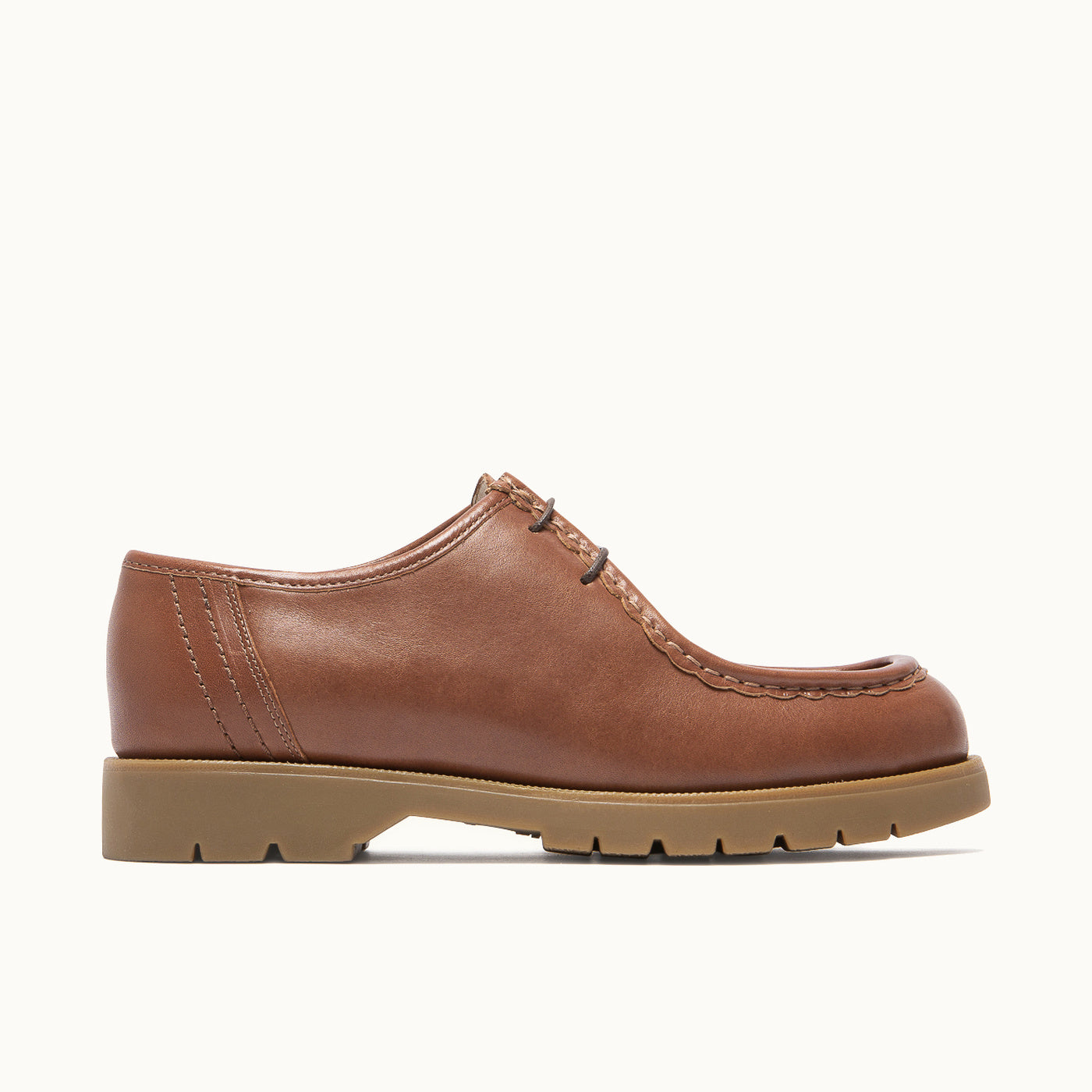 Leather Tyrolean Shoes | PADROR OAK Brick – Kleman