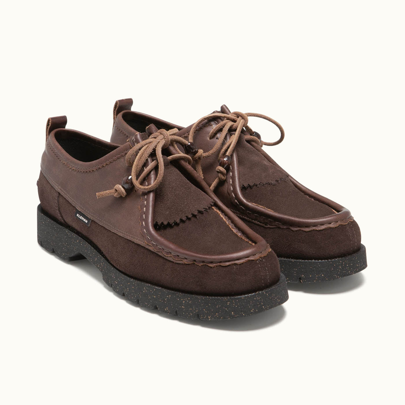 Brown Leather Tyrolean Shoes PADROR A | KLEMAN – Kleman