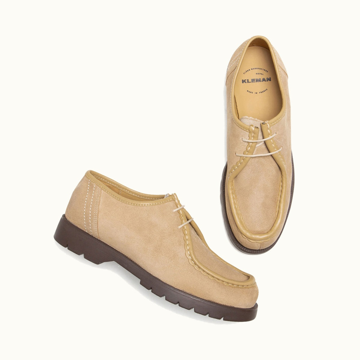 Suede Tyrolean Shoes | PADROR V Beige – Kleman