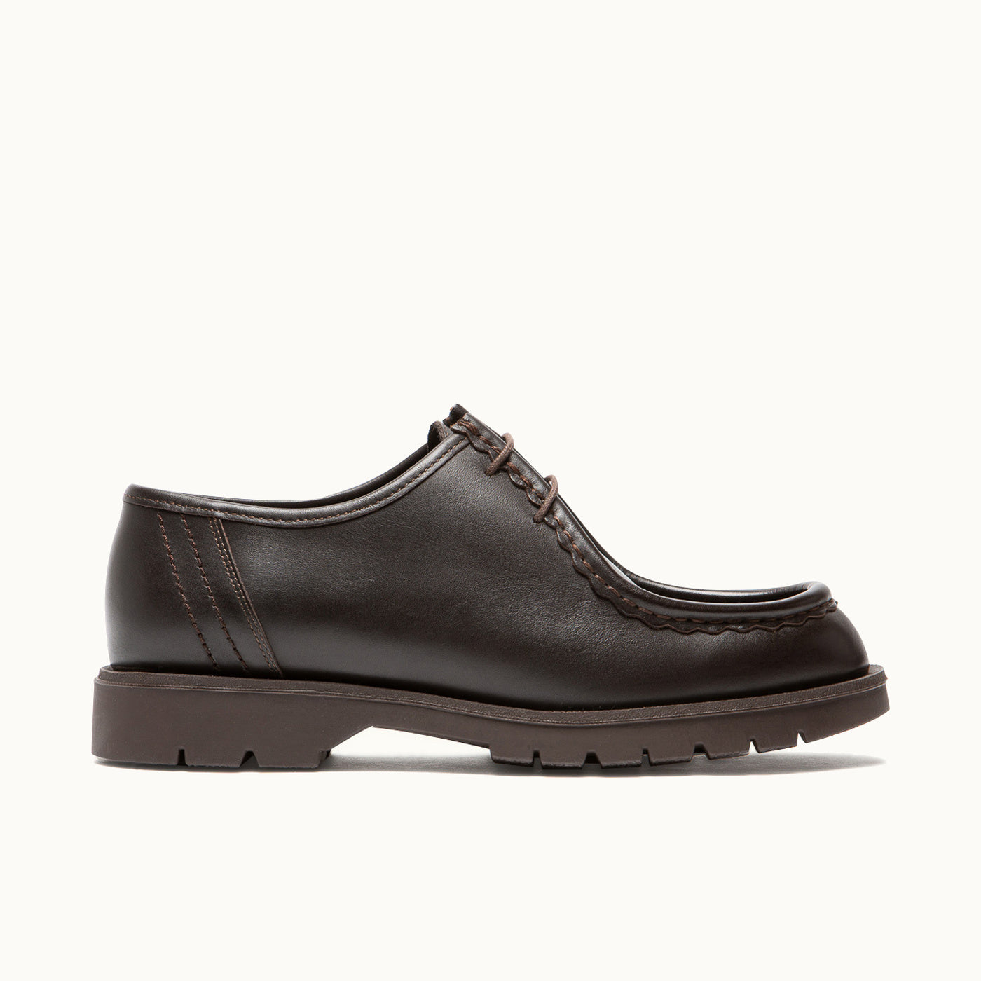 Leather Tyrolean Shoes | PADROR Brown Large Size – Kleman