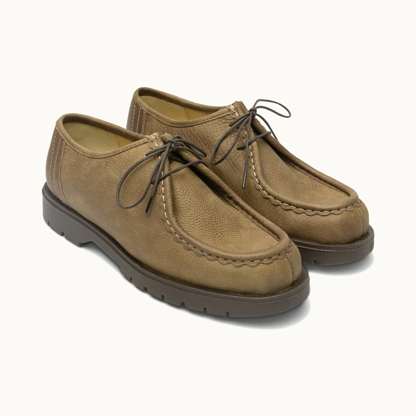 Leather Tyrolean Shoes | PADROR Tobacco – Kleman