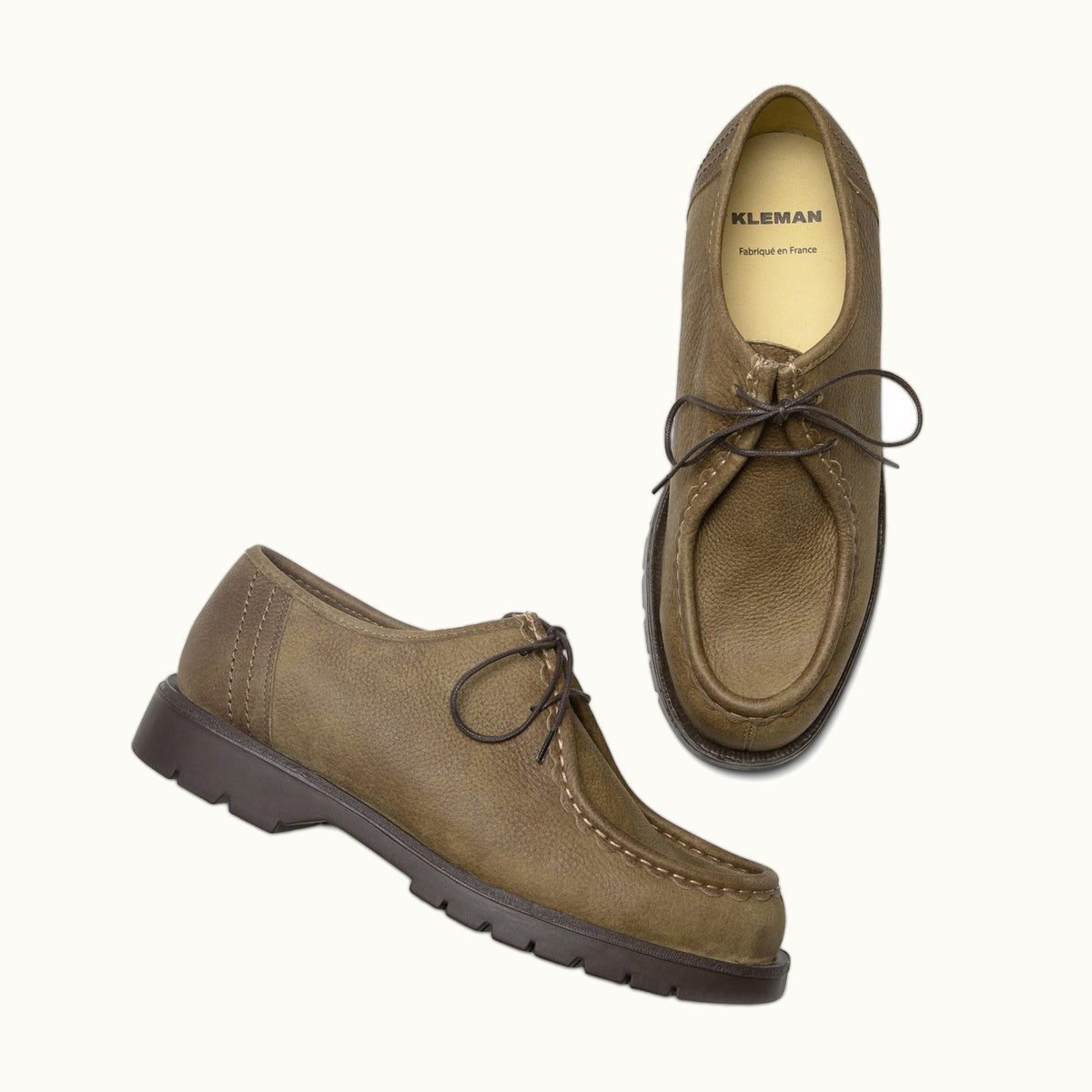 Leather Tyrolean Shoes | PADROR Tobacco – Kleman