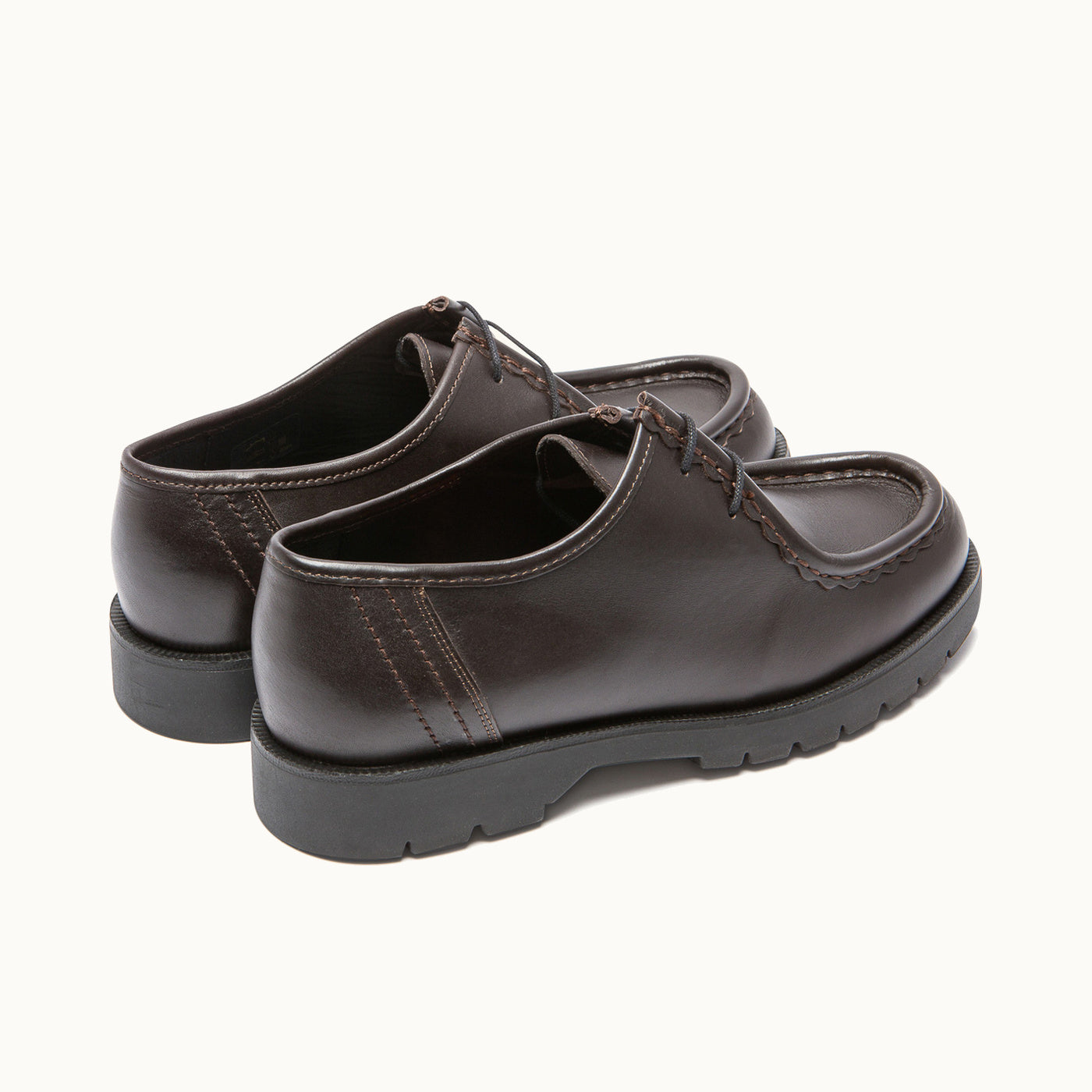 Leather Tyrolean Shoes Large Size | PADROR Brown Black – Kleman