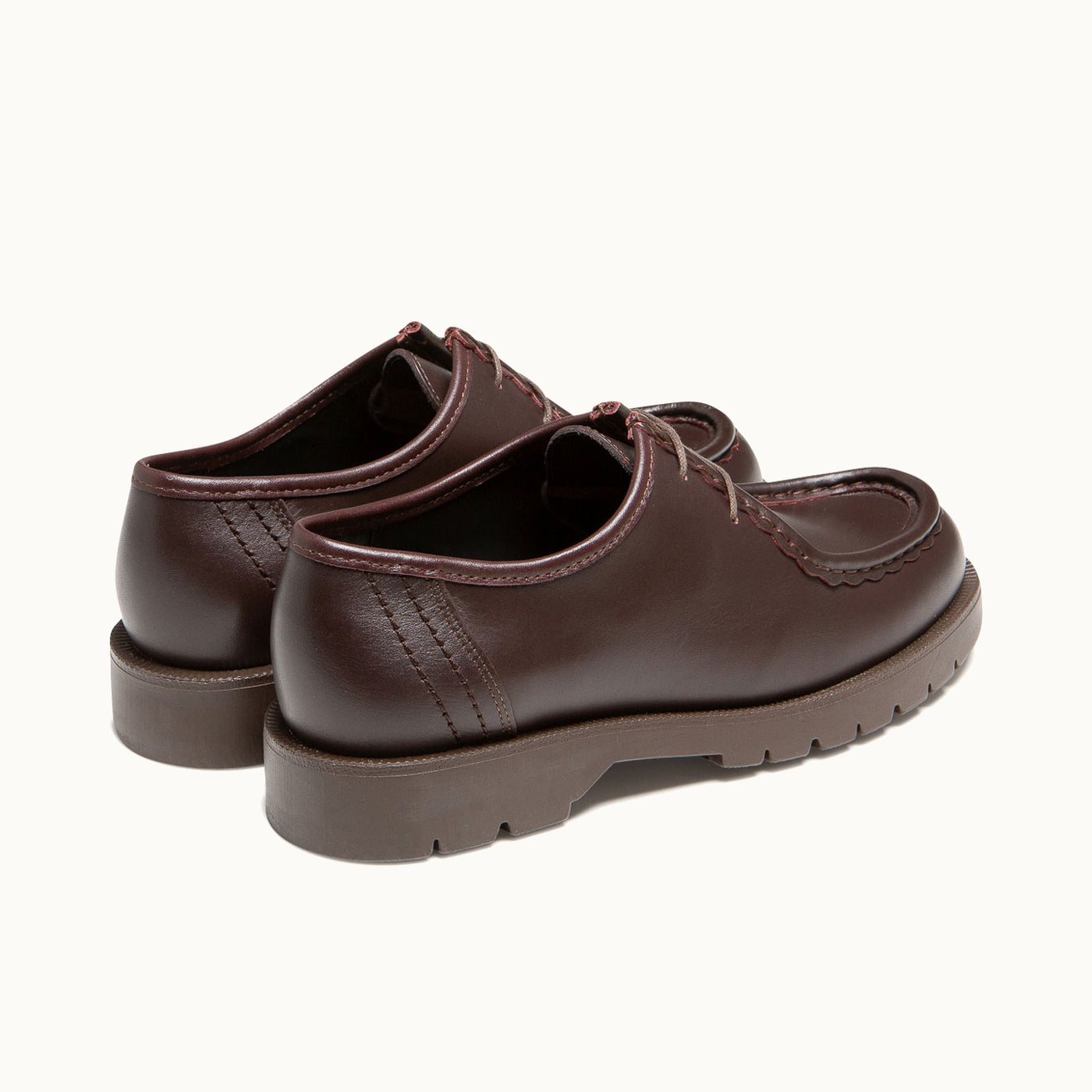Leather Tyrolean Shoes | PADROR Burgundy Large Size – Kleman