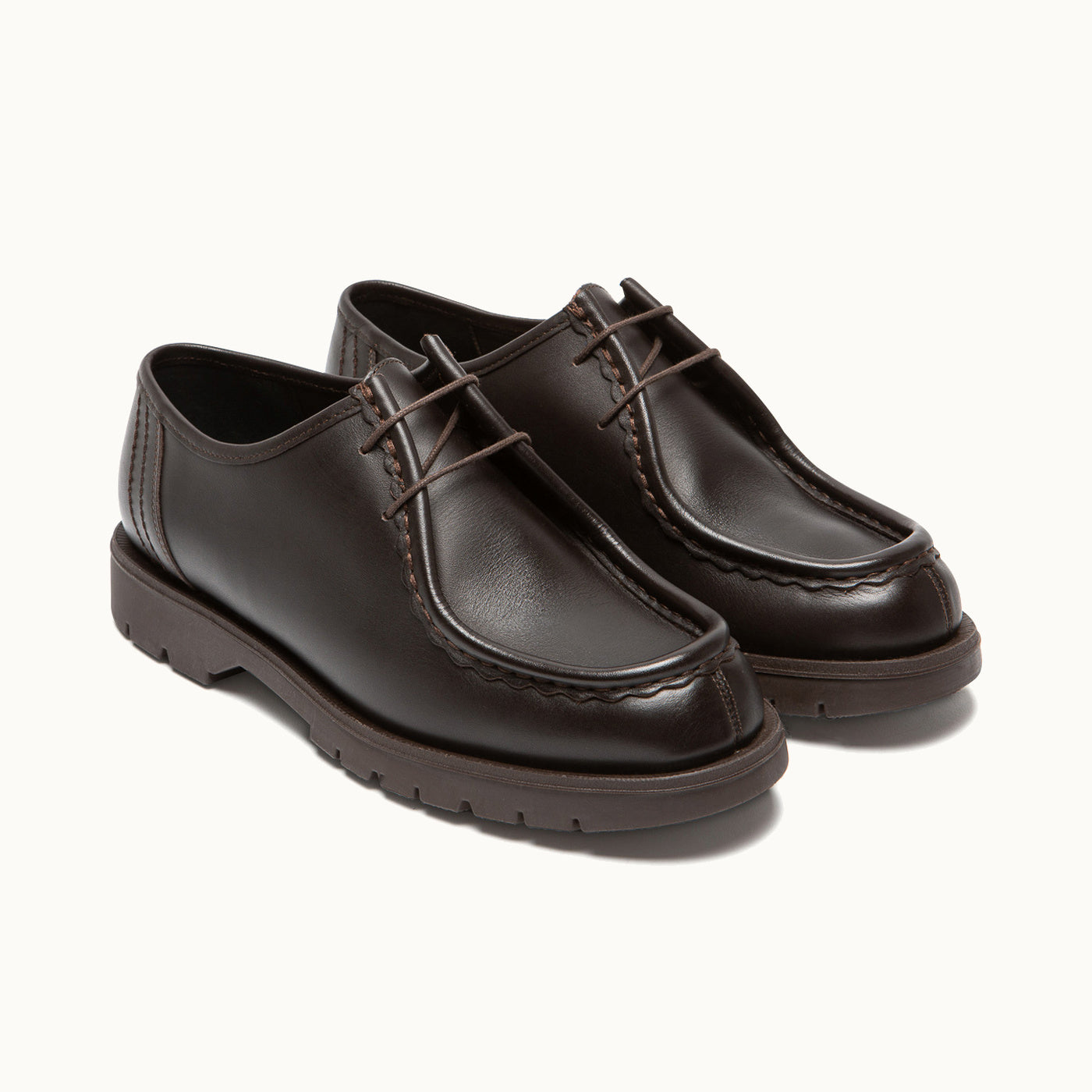 Leather Tyrolean Shoes | PADROR Brown – Kleman