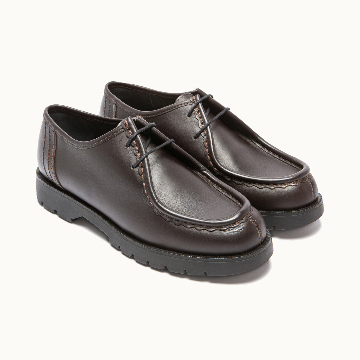 KLEMAN PADROR サイズ39 Leather Tyrolean Shoes | PADROR Brown Black – Kleman