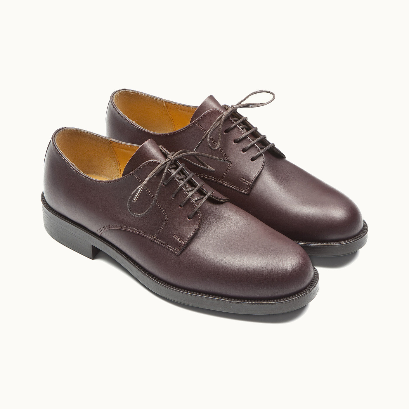 KLEMAN PASTAN ダークブラウン レザーシューズ　40 Leather Derby Shoes | PASTANI Burgundy Large Size – Kleman
