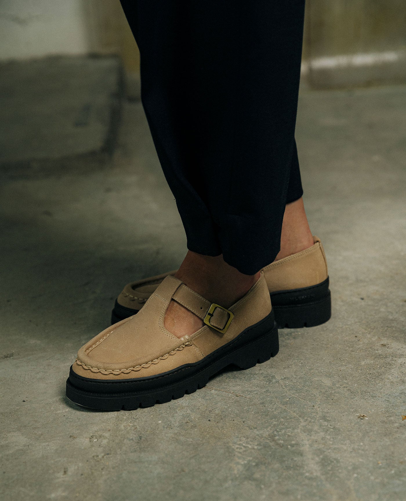 Lug Sole Mary Jane | RADE EC Beige – Kleman