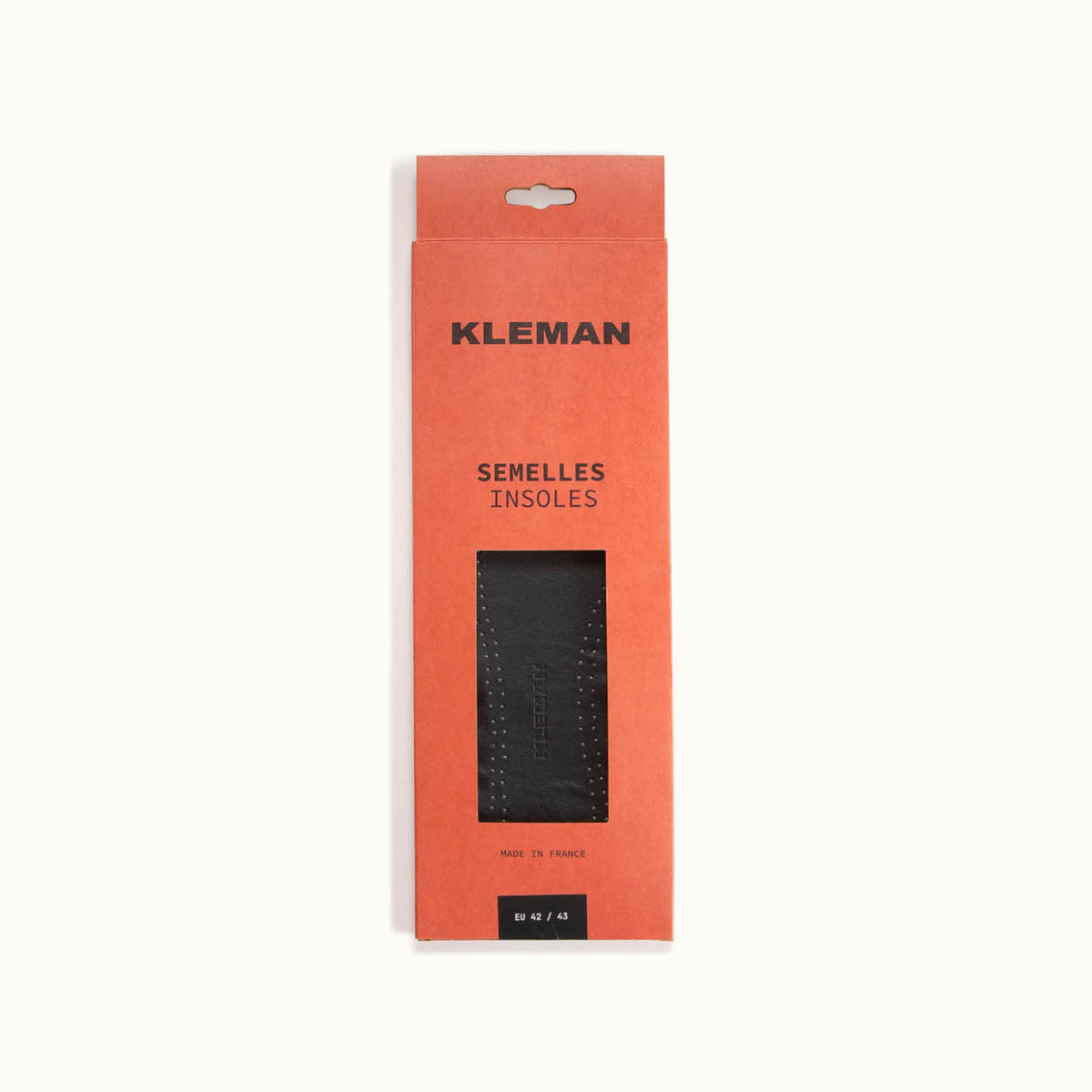 SEMELLES CUIR NOIR - KLEMAN