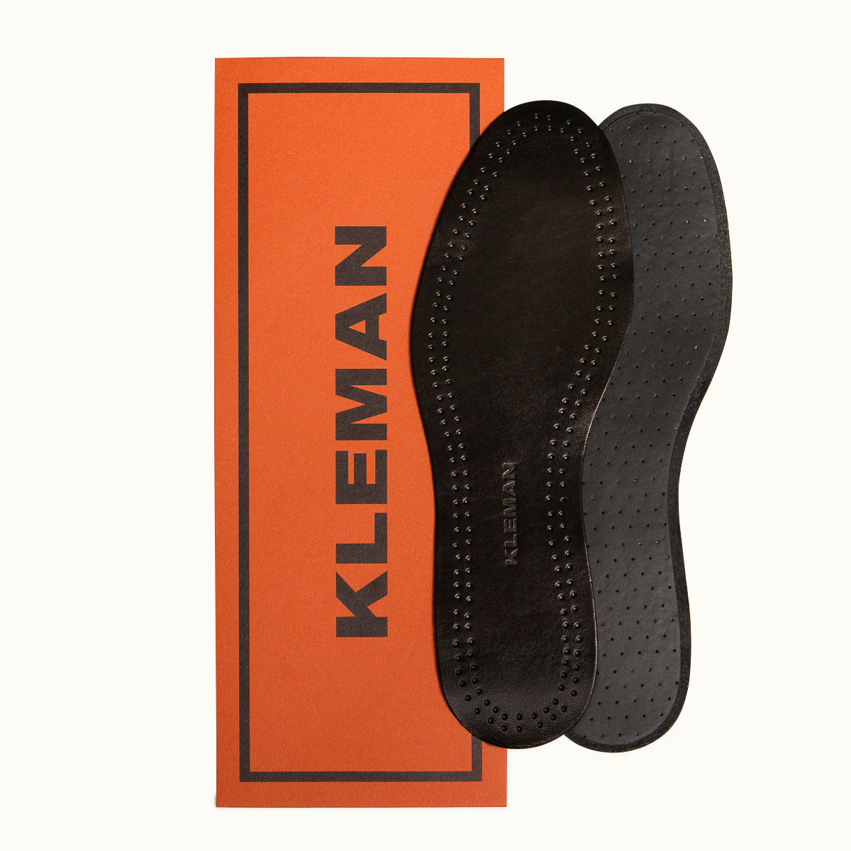 SEMELLES CUIR NOIR - KLEMAN