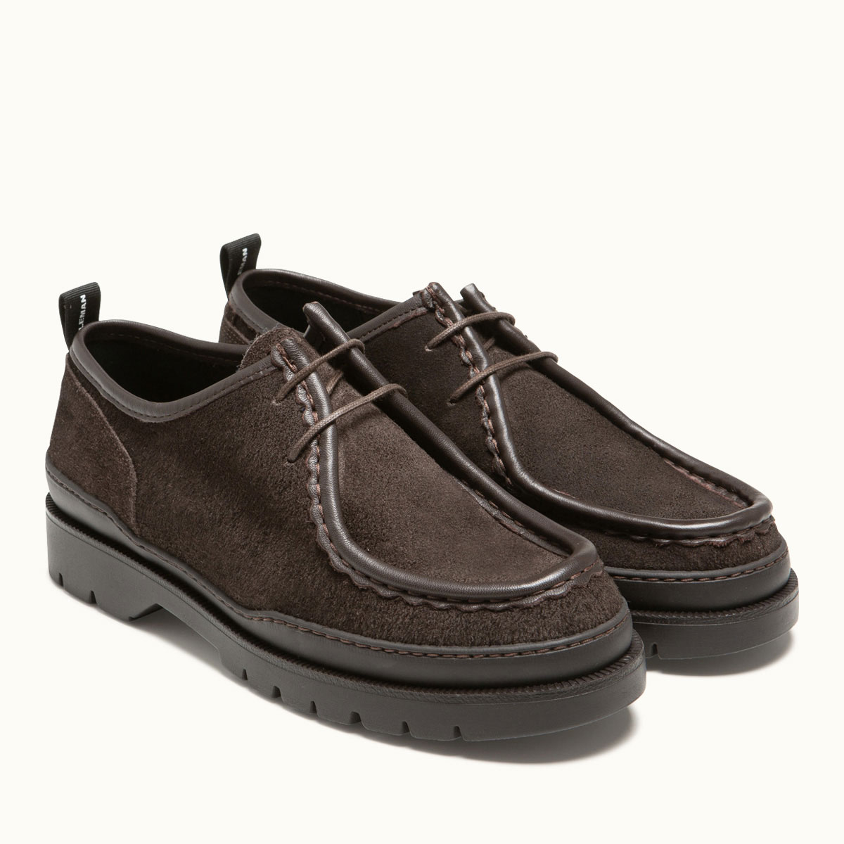 Eco-friendly Leather Chunky Derbies | MAJOR VP OAK 2 Brown