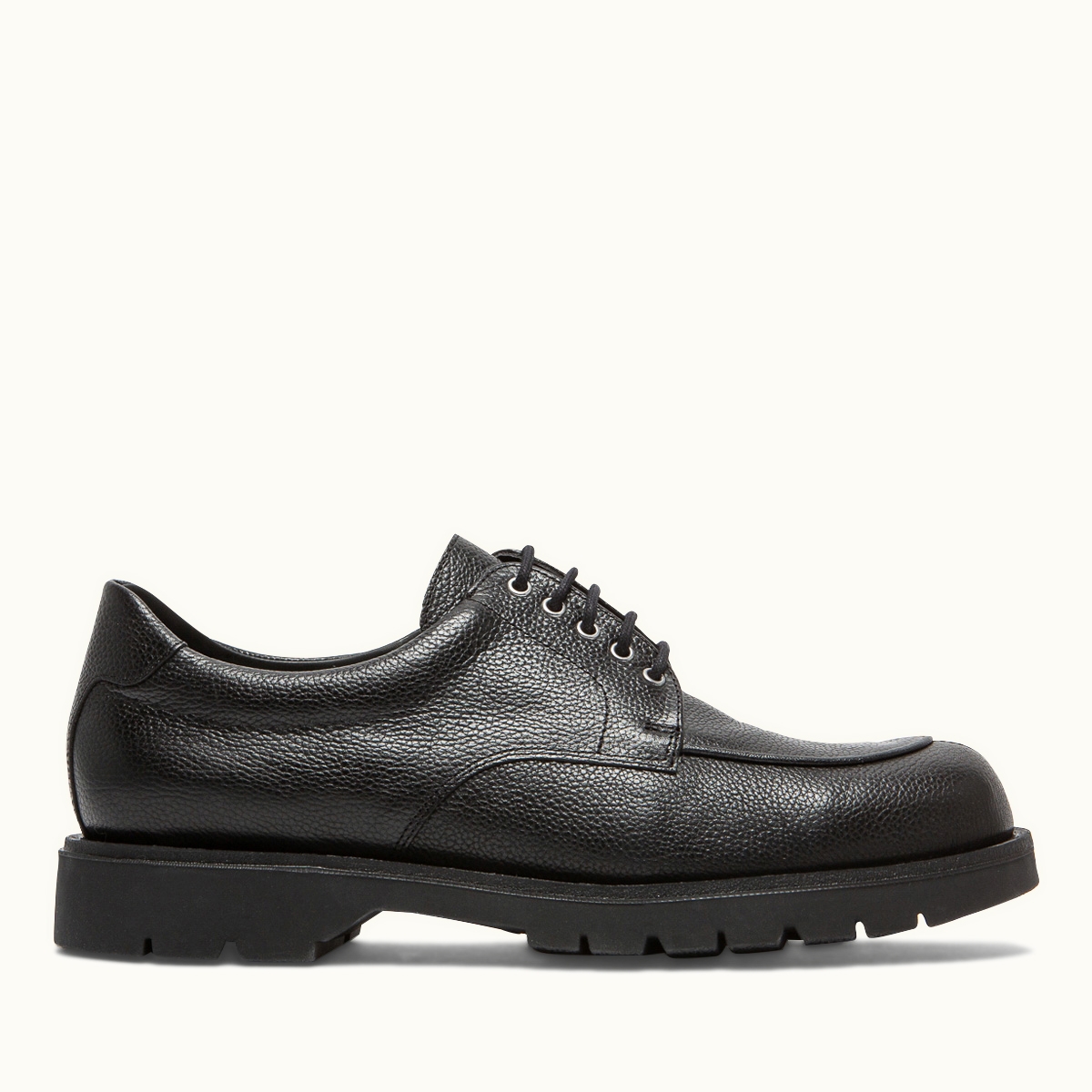 Leather Tyrolean Shoes | PADROR Black