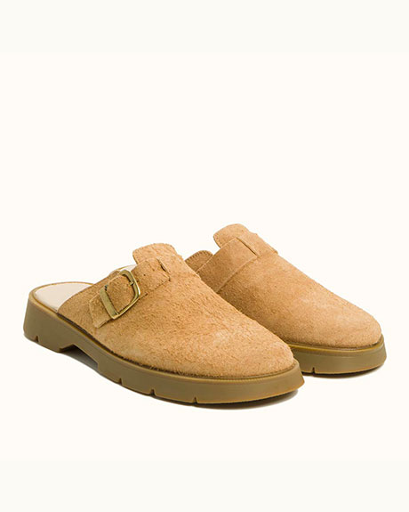 Suede Leather Mule for Women